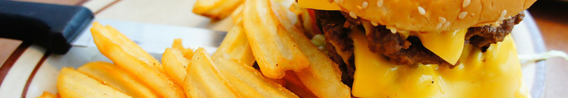 Eating American (Traditional) Burger Greek at Brandy's Gyros restaurant in Hanover Park, IL.